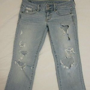 American Eagle Artist Cropped Capri Jeans